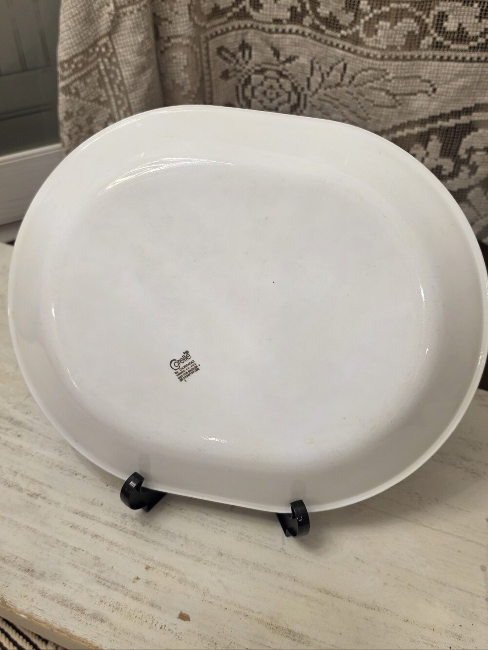 Corelle Vintage Indian Summer Oval Serving Platter Floral Corning 12” x 10” - Picture 4 of 5